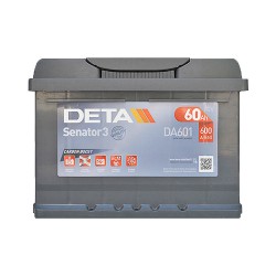 Аккумулятор Deta Senator 3 Carbon Boost 60Ah L+ 600A